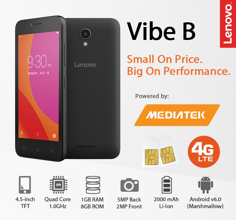 Lenovo Vibe B Mobile Phone