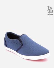 Casual Slip On Shoes - Navy Blue