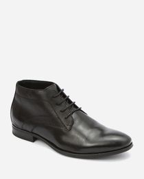 Leather Classic Ankle Shoes - Black